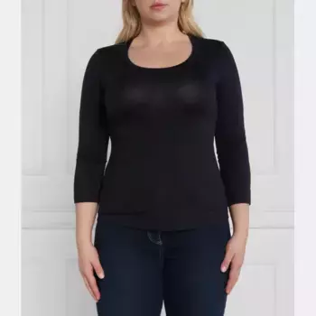 Блузка Vanna классического кроя Persona By Marina Rinaldi, синий