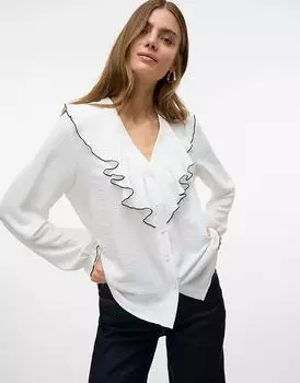 Блузка Vero Moda белого цвета