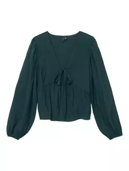Блузка VERO MODA Blouse Flora, темно-зеленый