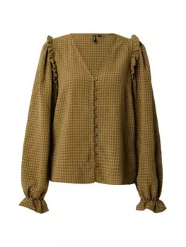 Блузка VERO MODA Blouse VERA, цвет olive/reed