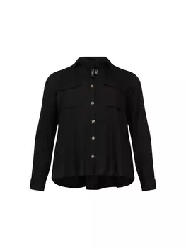 Блузка Vero Moda Curve Bumpy, черный