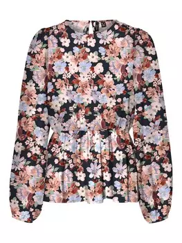 Блузка Vero Moda LUCIA, темно-синий/пастельный синий