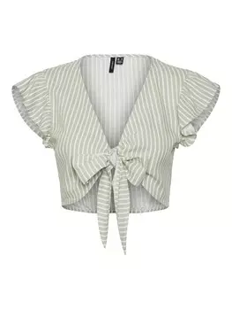 Блузка VERO MODA MY MILO, пастельно-зеленый