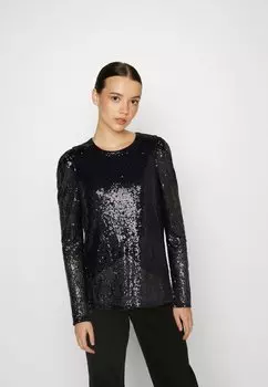 Блузка Vero Moda с пайетками, черный