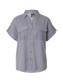 Блузка VERO MODA VMBUMPY, темно-синий