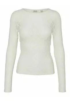Блузка Vero Moda VMLIZZO LS BOAT NECK, белоснежный