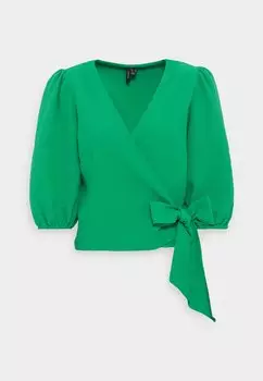 Блузка Vero Moda, зеленый