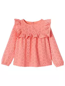 Блузка vertbaudet, розовый