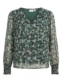 Блузка vifalia а-ля л/с топ Vila, синий