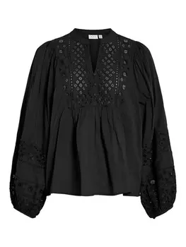 Блузка VILA Blouse, черный