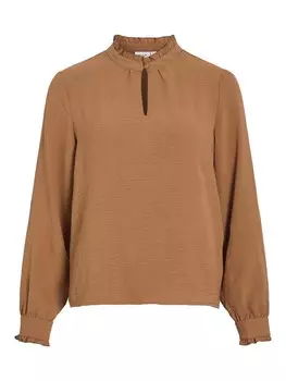 Блузка VILA Blouse, карамельный
