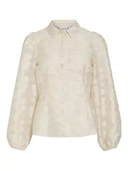 Блузка VILA Blouse, кремовый