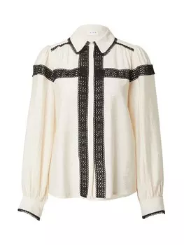 Блузка VILA Blouse VIDOLA, цвет champagne/black