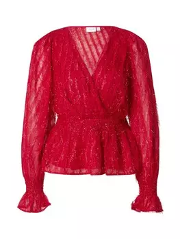 Блузка VILA Blouse VIFeather, красный