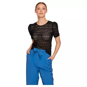 Блузка Vila Chikka Puff, черный