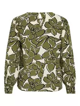 Блузка Vila, цвет khaki/creme