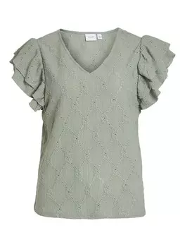 Блузка VILA Della, хаки