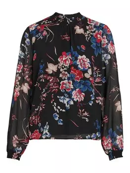 Блузка Vila Josefina, черный