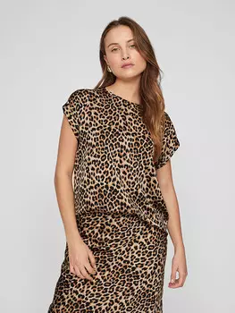 Блузка Vila, коричневый