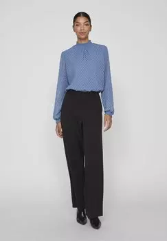 Блузка VILA LANGARM HIGH NECK, цвет coronet blue