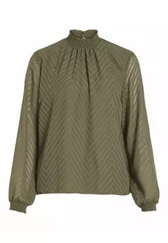 Блузка VILA LANGARM HIGH NECK, цвет dusty olive