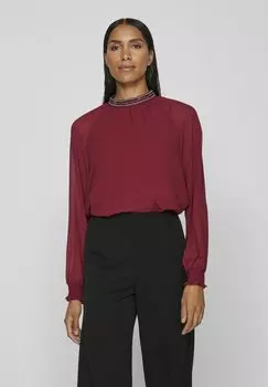Блузка VILA LANGARMBLUSE HIGH NECK, цвет beet red