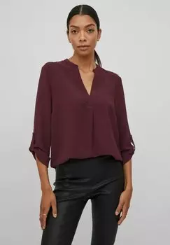 Блузка VILA МИТ 3/4 АРМЕЛЬН, цвет winetasting