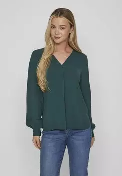 Блузка VILA MIT V AUSSCHNITT LANGRMELIGES, цвет ponderosa pine