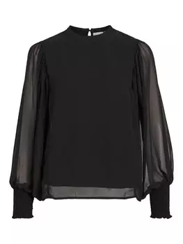 Блузка Vila Nemana, черный