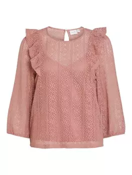 Блузка VILA Nesa, темно-розовый