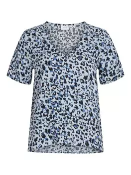 Блузка VILA PAYA, пыльно-синий