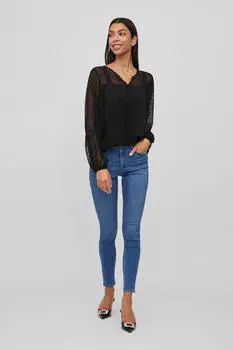 Блузка Vila плюмети Vila, черный