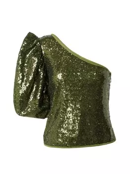 Блузка VILA ROUGE EDIT VISerena, оливковый