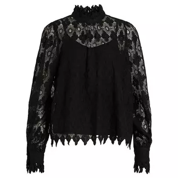 Блузка Vila Sandrine, черный