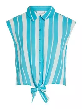 Блузка Vila, синий/белый