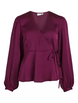 Блузка Vila SIRENE, ежевика