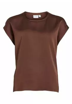 Блузка VILA Viellette, шоколадный