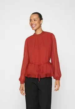 Блузка VILA ВИКАРОЛИНА, цвет burnt henna