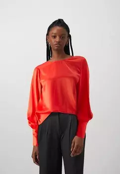 Блузка VILA ВИМАРКА ДРАПЕД, цвет poppy red