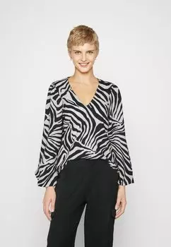 Блузка VIMIRAN MOLLI V NECK VILA, цвет black beauty