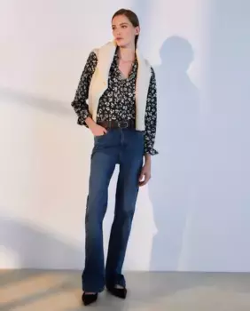 Блузка Viyela с длинными рукавами Woman El Corte Ingls, синий