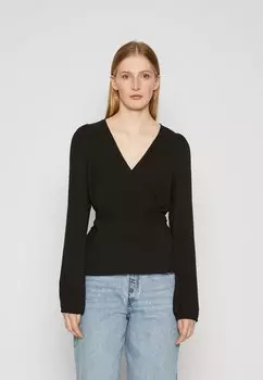 Блузка VMALVA WRAP Vero Moda, цвет black