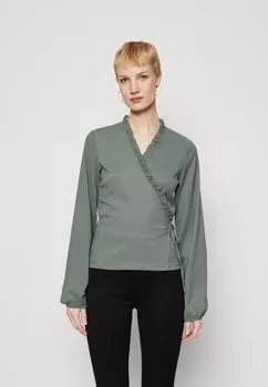 Блузка VMHAYA WRAP Vero Moda, зеленый