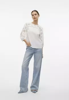 Блузка Vmkate Vero Moda, белоснежная