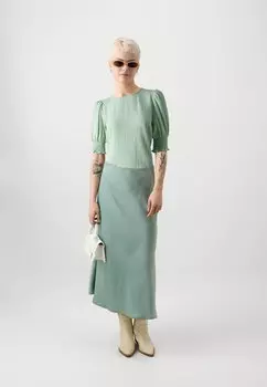 Блузка Vmnina Vero Moda, дымчато-зеленый