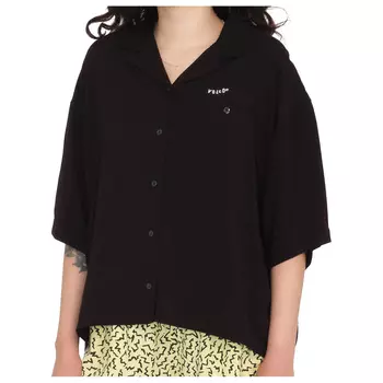 Блузка Volcom Women's Servistone Woven S/S, черный
