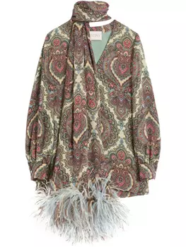 Блузка Voyage Imaginaire Valentino Garavani, нейтральный