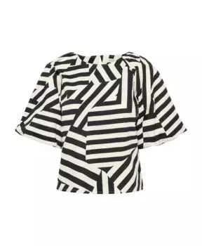 Блузка в деконструированную полоску Part Two, мультиколор