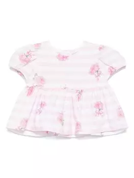 Блузка в полоску Monnalisa, розовый