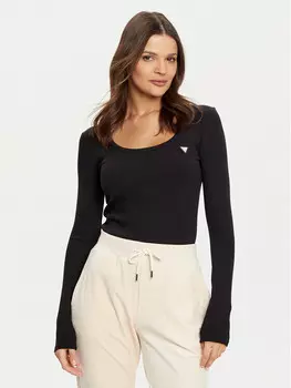 Блузка в рубчик Guess, черный